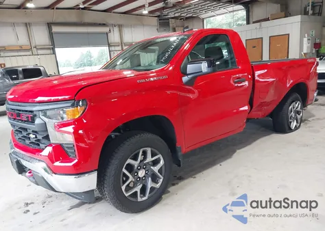 2024 Chevrolet Silverado 1500 4Wd Long Bed Wt из США, поврежденный, VIN 3GCNDAED3RG119472